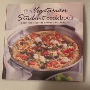 Vegetarian Student Cookbook with Colorful Cover